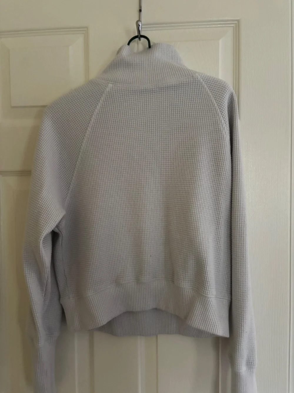 Alo yoga cropped waffle turtleneck sweatshirt